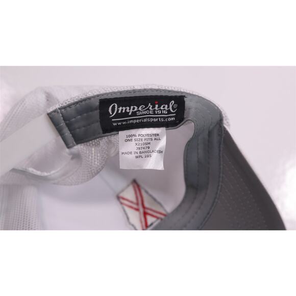 Alabama State Flag White Red Performance Golf Trucker Hat Cap Snapback Imperial - Picture 5 of 5